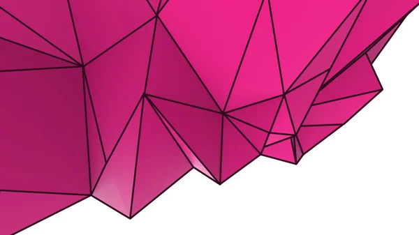 Pink Abstract Modern Crystal Background Polygon Line Triangle Pattern Shape — Stock Photo, Image