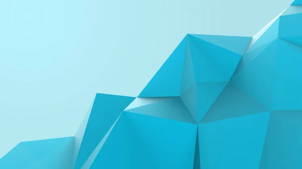 Azure抽象的な現代の結晶背景 壁紙用ポリゴン ライン 三角形のパターン形状 イラスト低ポリ 多角形のデザイン 未来的なウェブネットワークの概念です — ストック写真