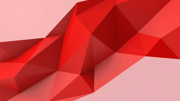 Rood Abstracte Moderne Kristallen Achtergrond Polygon Line Driehoek Patroon Vorm — Stockfoto