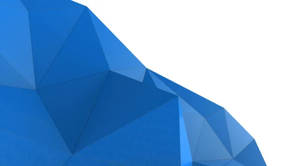 Mavi Soyut Modern Kristal Arka Plan Duvar Kağıdı Için Çokgen — Stok fotoğraf