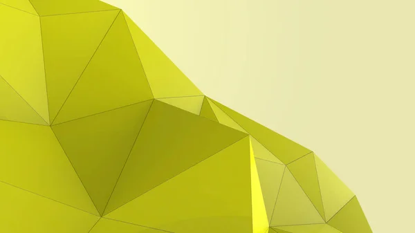 Sarı Soyut Modern Kristal Arka Plan Duvar Kağıdı Için Çokgen — Stok fotoğraf