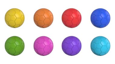 Siyah arka planda izole edilmiş plastik deri metal top. Football 3d yanıltmaca.