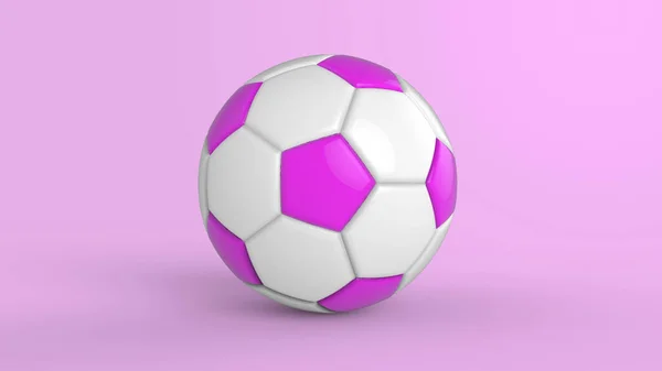 Фиолетовый Футбол Пластиковые Кожаные Металлические Ткани Шар Черном Фоне Футбол — стоковое фото