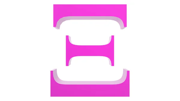 Icono Signo Oro Rosa Ethereum Aislado Con Fondo Blanco Renderizar — Foto de Stock