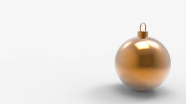 Turuncu arka planlı turuncu Noel topları. Noel ağacı, Xmas camı, metal ve plastik top için renkli Noel topları. Bir grup Bauble tatil süslemesi asıyor. 3d resimleme