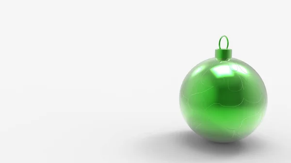 Bolas Natal Verde Com Fundo Branco Bolas Natal Coloridas Para — Fotografia de Stock