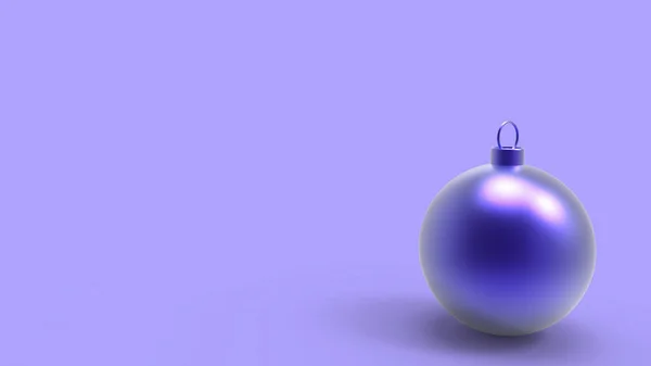 Palline Natale Viola Con Sfondo Bianco Palline Natale Colorate Albero — Foto Stock