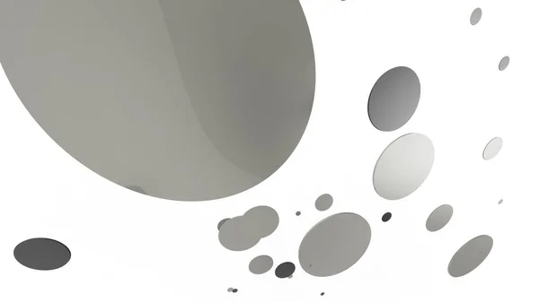 Círculos Cilindros Metal Cinzento Opaco Sobre Fundo Colorido Fundo Abstrato — Fotografia de Stock