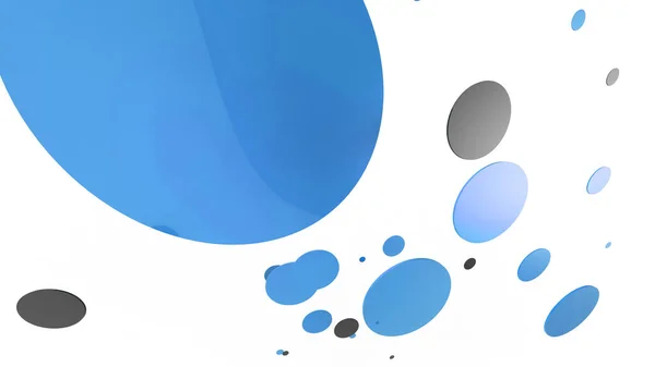 Modrý Kov Neprůhledné Kruhy Válce Barevném Pozadí Abstraktní Zázemí Pro — Stock fotografie