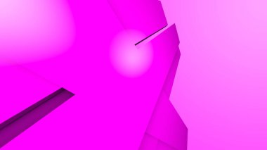 Renkli arka planda çapraz mor dinamik çizgiler. Modern soyut 3d çizgiler ve koyu gölgeler ile oluşturulmuş arkaplan