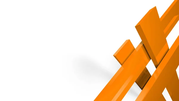 Diagonal Orange Dynamiska Ränder Vit Bakgrund Modern Abstrakt Bakgrund Med — Stockfoto