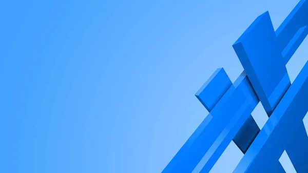 Diagonal Blå Dynamiska Ränder Färg Bakgrund Modern Abstrakt Render Bakgrund — Stockfoto