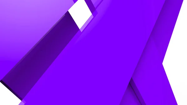 白の背景に対角紫色の動的縞模様 線と暗い影を持つ現代抽象的な3Dレンダリングの背景 — ストック写真