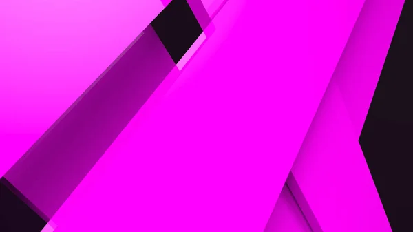 黒の背景に対角紫色のダイナミックストライプ 線と暗い影を持つ現代抽象的な3Dレンダリングの背景 — ストック写真