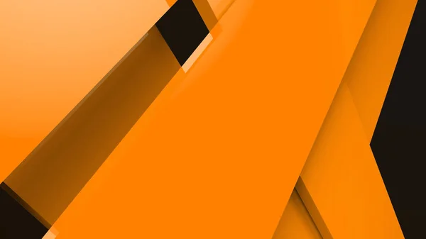 Diagonal Orange Dynamiska Ränder Svart Bakgrund Modern Abstrakt Bakgrund Med — Stockfoto