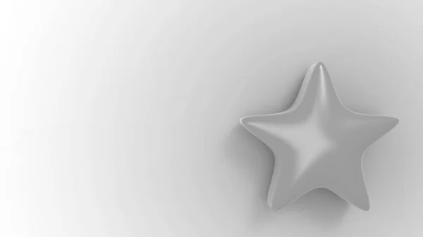 Gray Star Color Background Render Illustration Golden Star Premium — Stock Photo, Image