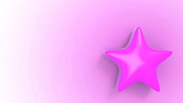 Purple Star Color Background Render Illustration Golden Star Premium — Stock Photo, Image