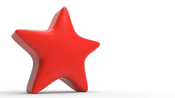 Roter Stern Auf Farbigem Hintergrund Verleih Und Illustration Des Goldenen — Stockfoto