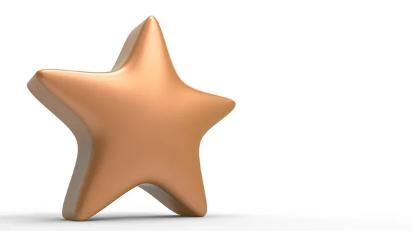 Renkli Arka Planda Boyutlu Turuncu Yıldız Altın Yıldızın Prim Karşılığı — Stok fotoğraf
