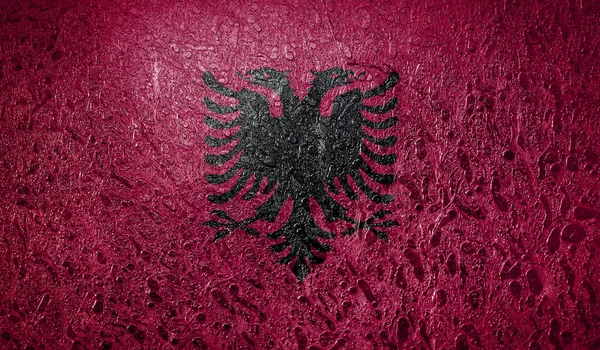 Drapelul Abstract Albaniei — Fotografie, imagine de stoc