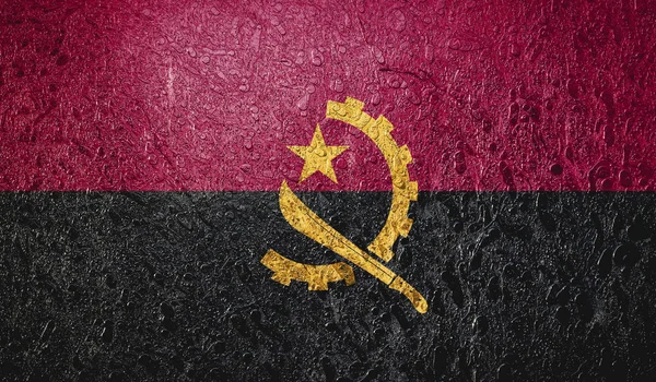 Soyut Angola Bayrağı — Stok fotoğraf