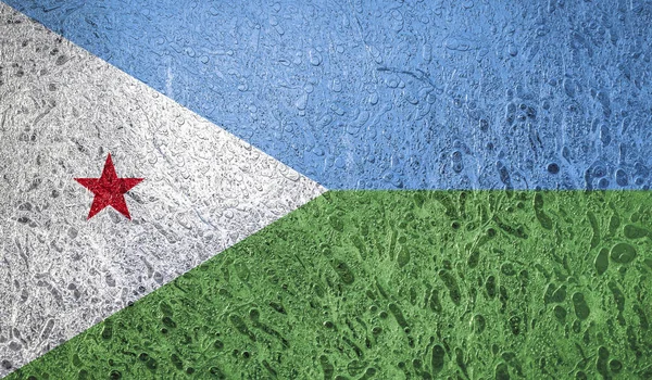 Абстрактный Флаг Джибути — стоковое фото