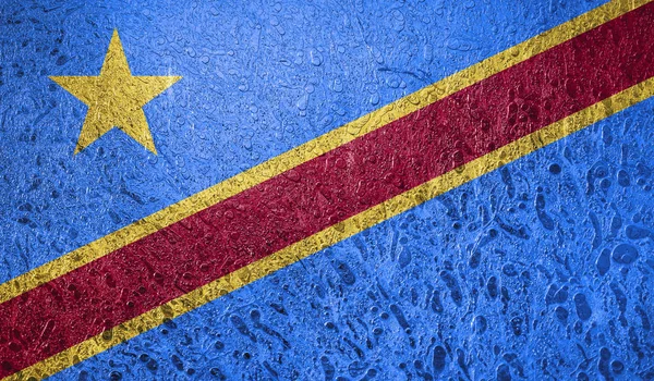 Αφηρημένη Σημαία Από Κονγκό — Φωτογραφία Αρχείου