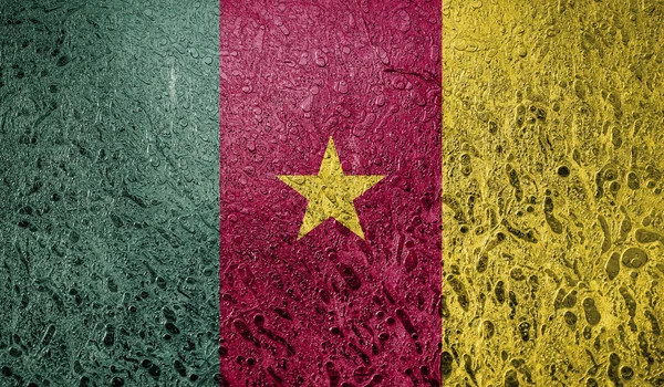Abstracte Vlag Van Kameroen — Stockfoto