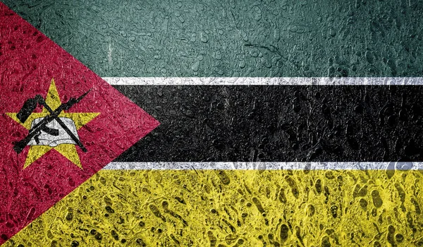 莫桑比克非洲抽象旗子 — 图库照片