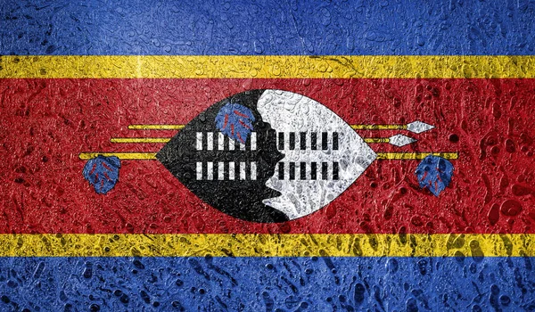 Abstrakti Lippu Swazimaa Afrikka — kuvapankkivalokuva