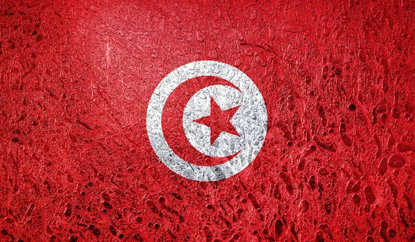 Drapelul Abstract Tunisiei Africa — Fotografie, imagine de stoc