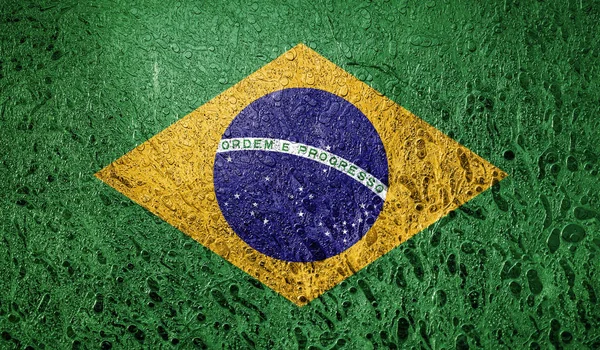 Bandera Abstracta Brasil — Foto de Stock