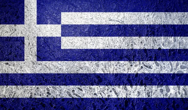 Bandeira Abstrata Greece — Fotografia de Stock