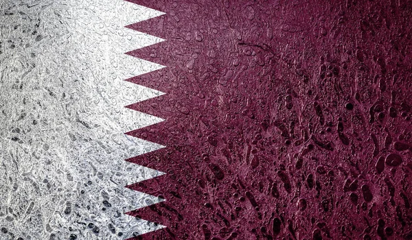 Streszczenie Flaga Kataru — Zdjęcie stockowe