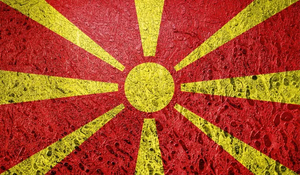 Bandeira Abstrata Macedonia — Fotografia de Stock