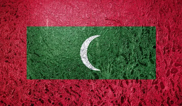 Bandera Abstracta Maldivas — Foto de Stock