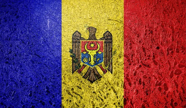 Αφηρημένη Σημαία Της Μολδαβίας — Φωτογραφία Αρχείου