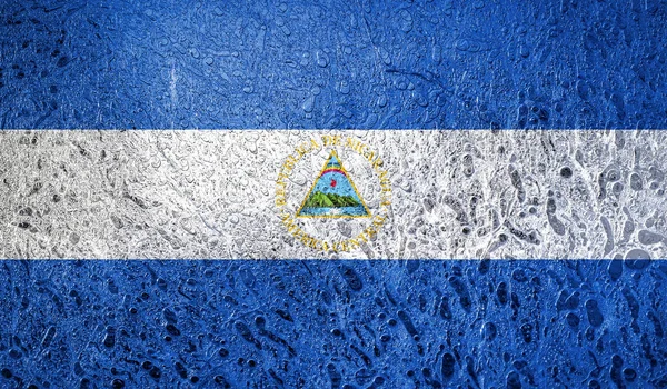 Drapelul Abstract Nicaragua — Fotografie, imagine de stoc