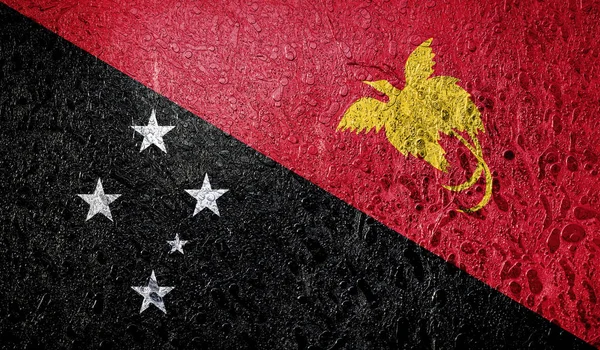 Abstracte Vlag Van Papoea Nieuw Guinea — Stockfoto