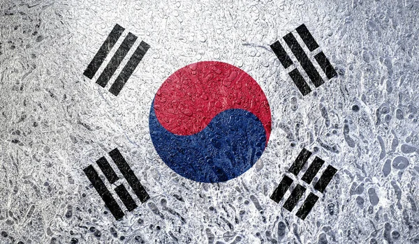 Bendera Abstrak Republik Korea — Foto Stok Gratis