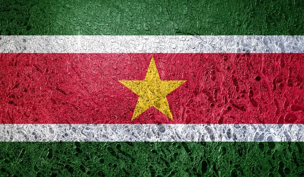 Drapelul Abstract Suriname America Sud — Fotografie de stoc gratuită