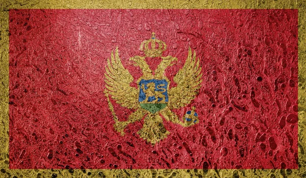 Streszczenie Flaga Czarnogóry — Zdjęcie stockowe