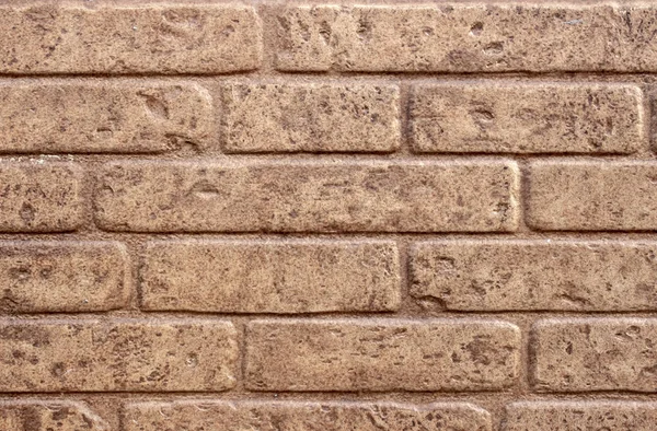 Brown Brick Wall Close — Stock Photo, Image