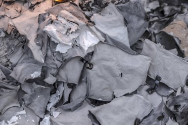 Gri kül ön plan yakın çekim