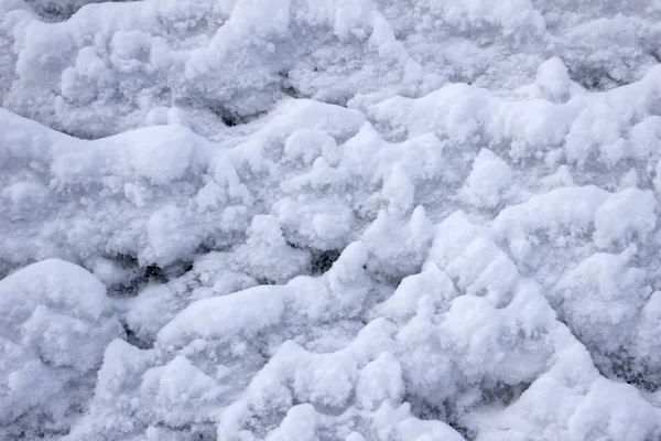 Λευκό Χιόνι Όμορφο Σχέδιο Στο Προσκήνιο — Φωτογραφία Αρχείου
