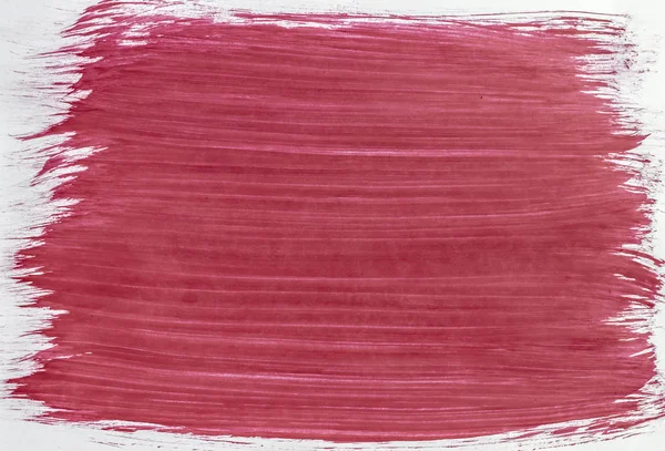Intonacato Foglio Con Una Spazzola Vernice Rosso Chiaro — Foto Stock