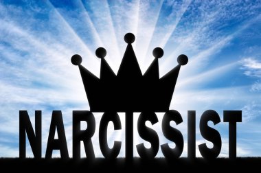 Concept of narcissism as a social problem clipart