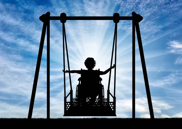 Estilo de vida das crianças com deficiência — Fotografia de Stock