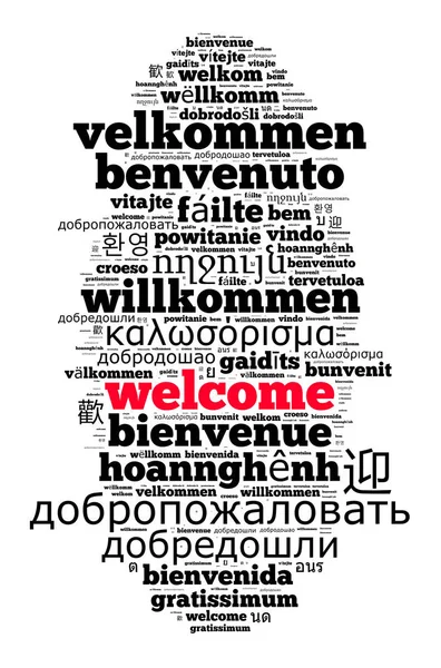 Word Welcome in different languages — Stock Photo, Image