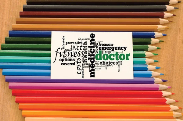 Doctor word cloud collage — Stock Photo, Image